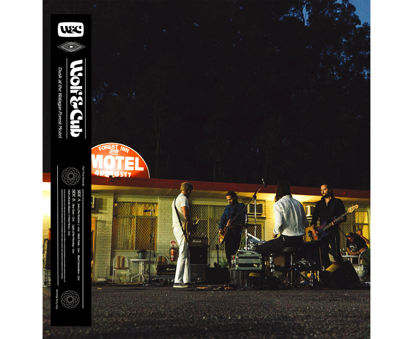 Wolf & Cub - Dusk at the Watagn Forest Motel - 10"