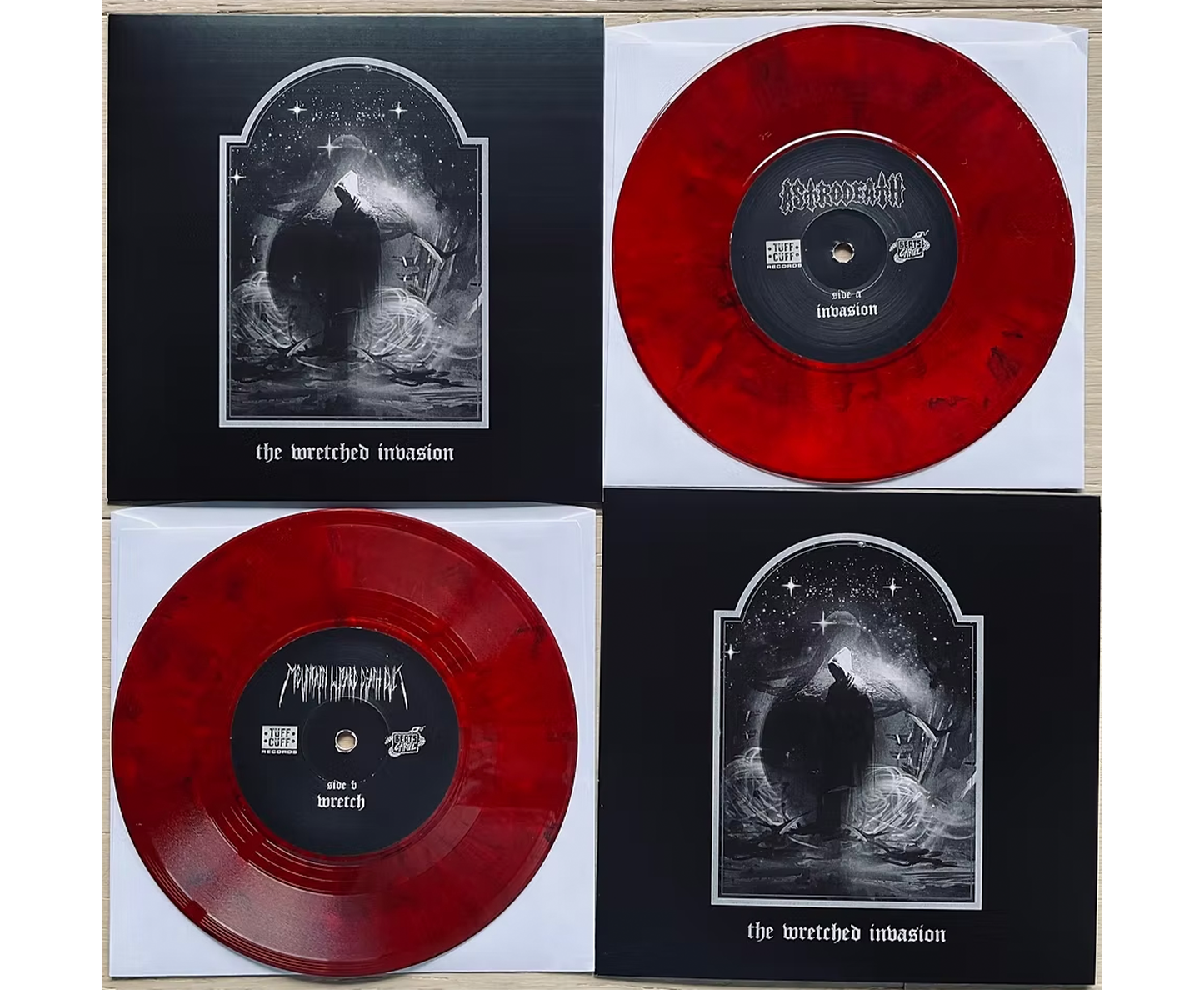 Astrodeath/Mountain Wizard Death Cult - The Wretched Invasion Tour 7"
