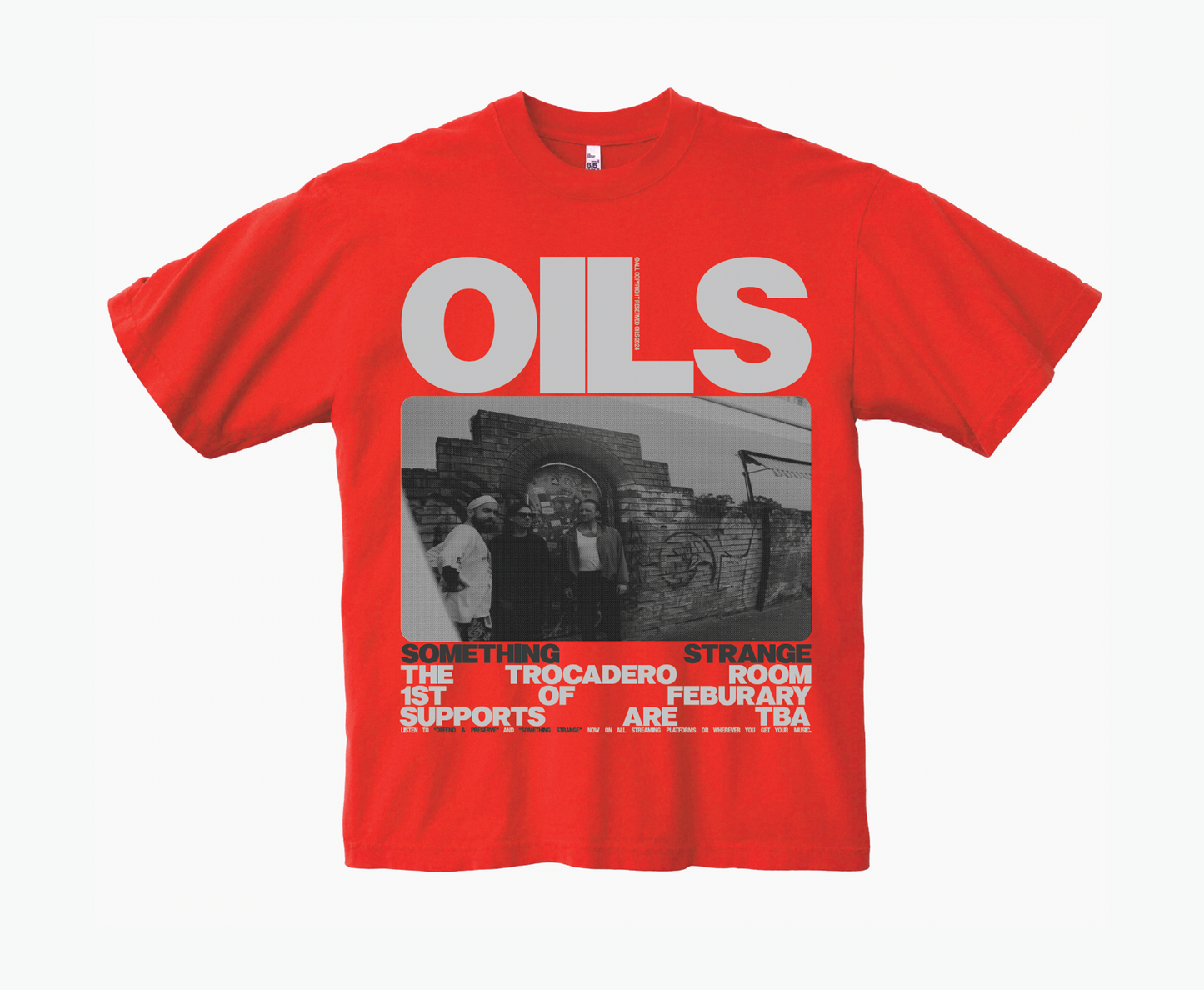 OILS - Something Strange Red Tee